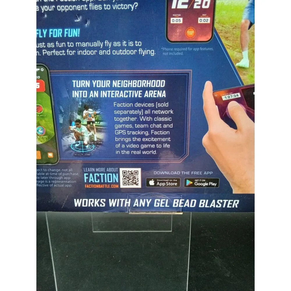 Faction Skyfire Target Drone Gel Battle System Bluetooth Enabled Drone Hits